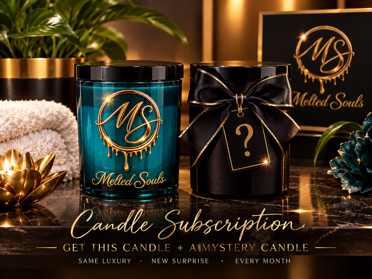 12oz Mahogany Teakwood + Mystery Candle Duo